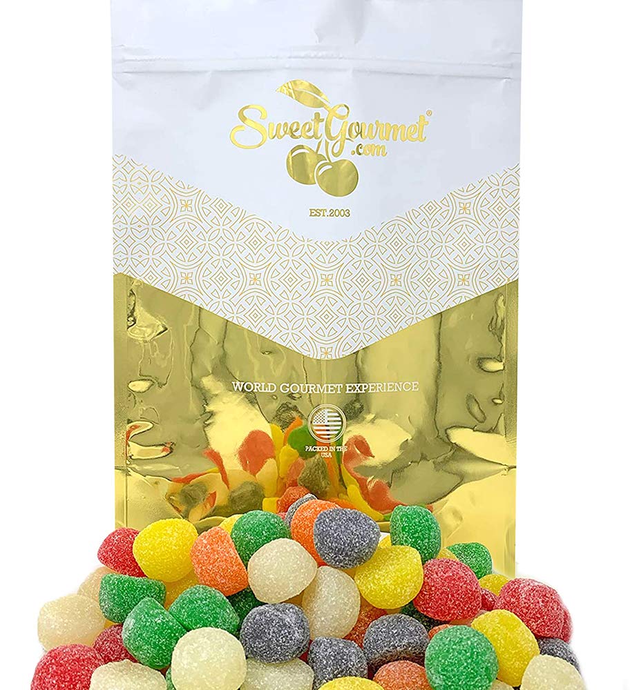 SweetGourmet Assorted Giant Gum Drops | Large Gumdrops Jelly Candy | 4 Pounds