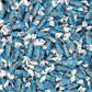 Fruidles Tootsie Original Blue Raspberry Twist Roll, Peanut-Free, Gluten-Free, Kosher Certified, Individually Wrapped, (2 Pounds