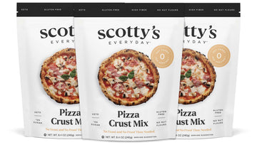 Scotty s Everyday - Keto Pizza Crust Mix - 0g Net carbs, 0g Added Sugar, Gluten-Free, High Fiber - No Nut Flours - 8.4oz, Pack 