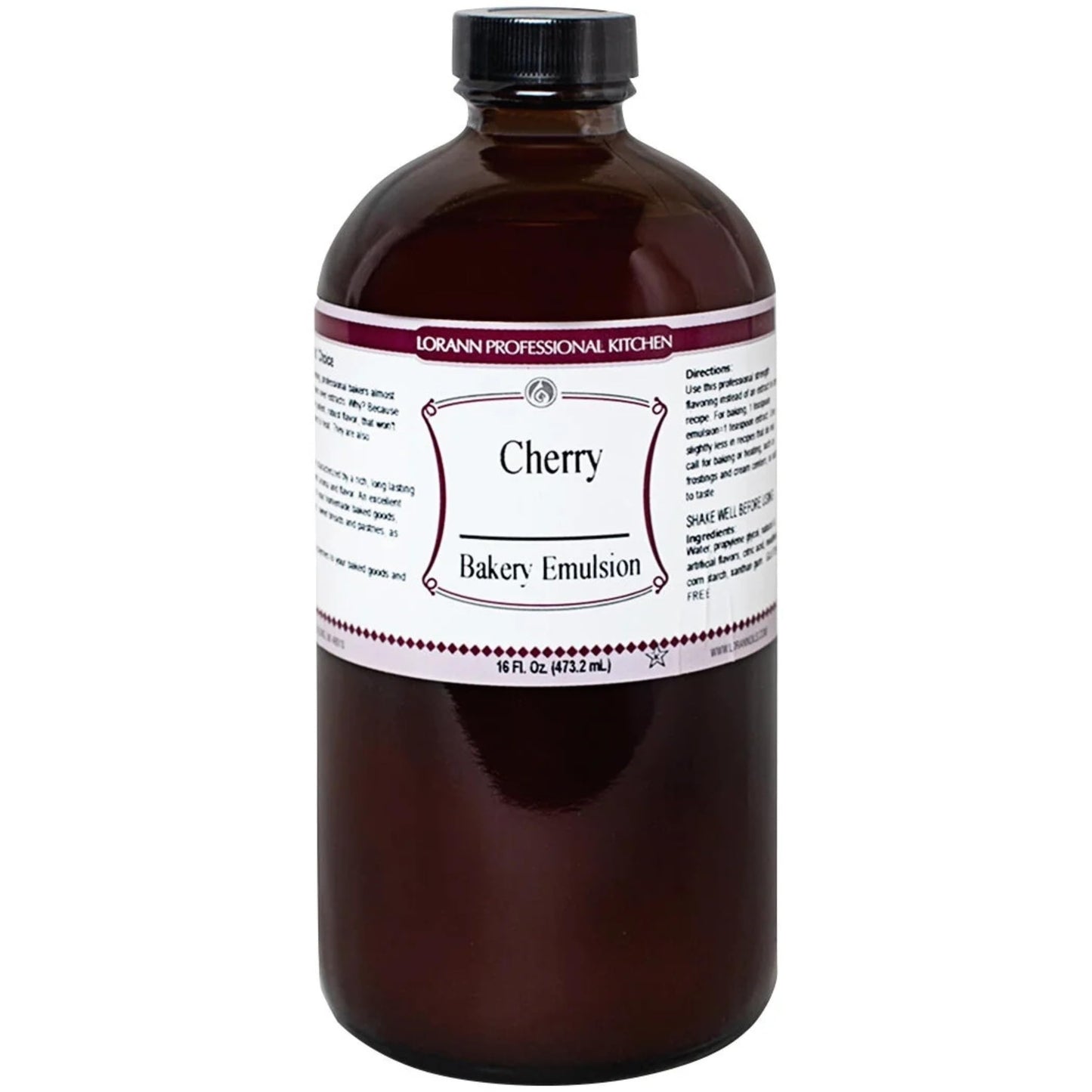 Lorann Cherry Bakery Emulsion, 16 Ounce Bottle