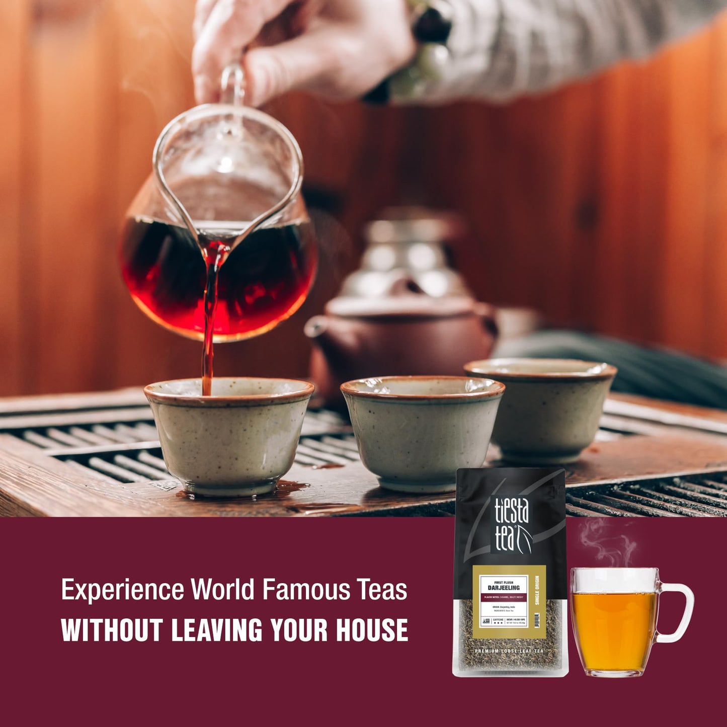 Tiesta Tea - First Flush Darjeeling Black Tea | Single Origin Premium Loose Leaf From India | 100% Pure Unblended High Caffeinat