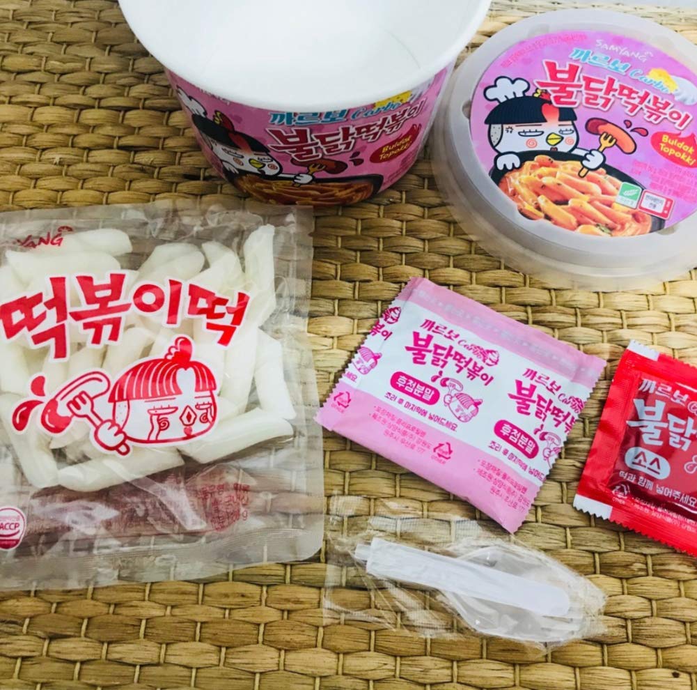 Samyang Carbo Buldak (Roast Chicken) Hot Spicy Rice Cake Tteokbokki (1)