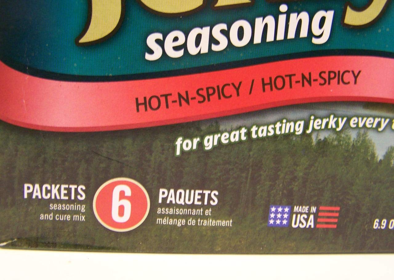 Nesco Jerky Seasoning Hot-N-Spicy Flavor 6 Pack Bjh-6 Seasoning And Cure Mix