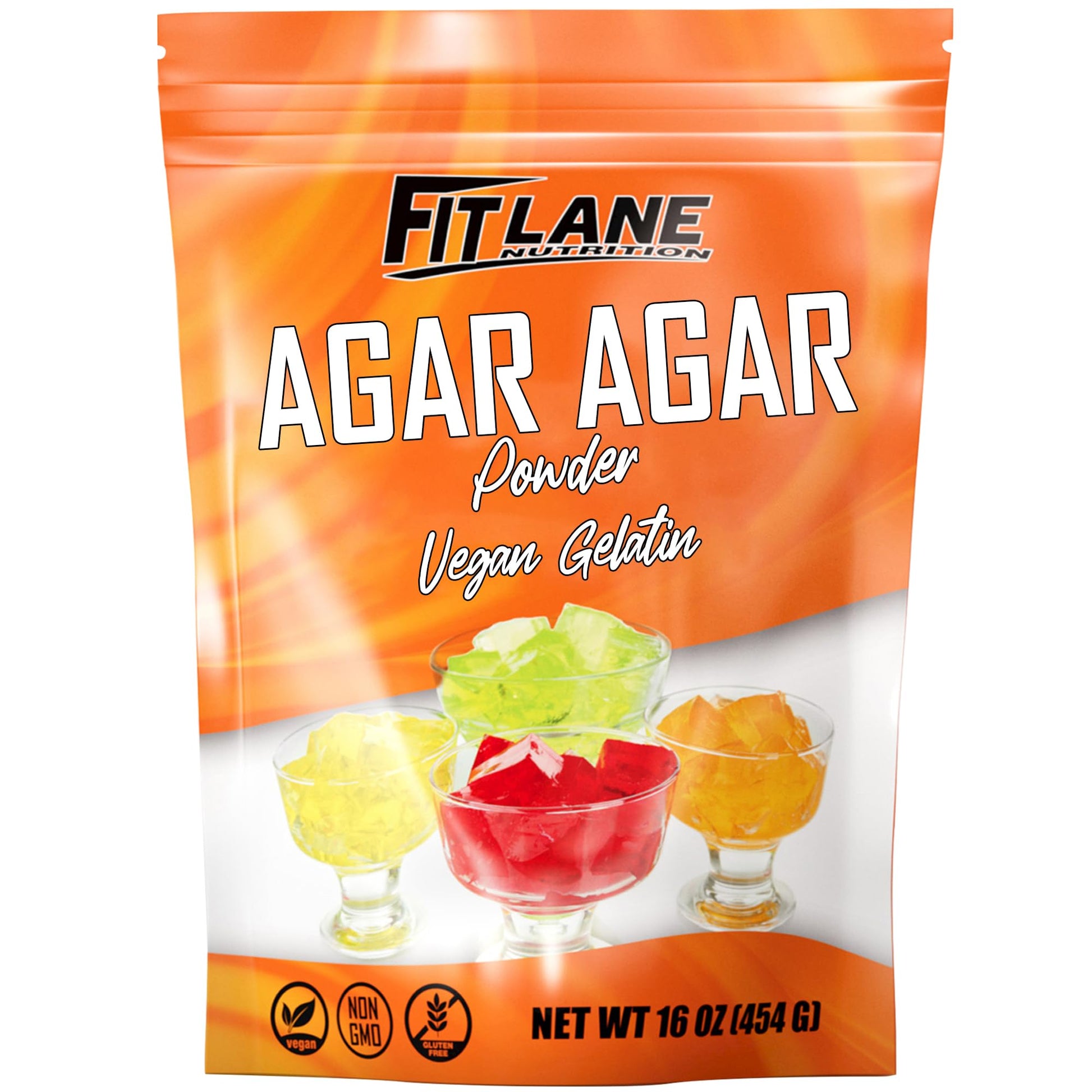 Agar Agar Powder 16 Oz - Vegan (Vegetarian) Gelatin. Non Gmo, Gluten Free And Nutrient Rich - Substitute For Beef Gelatin - Unfl