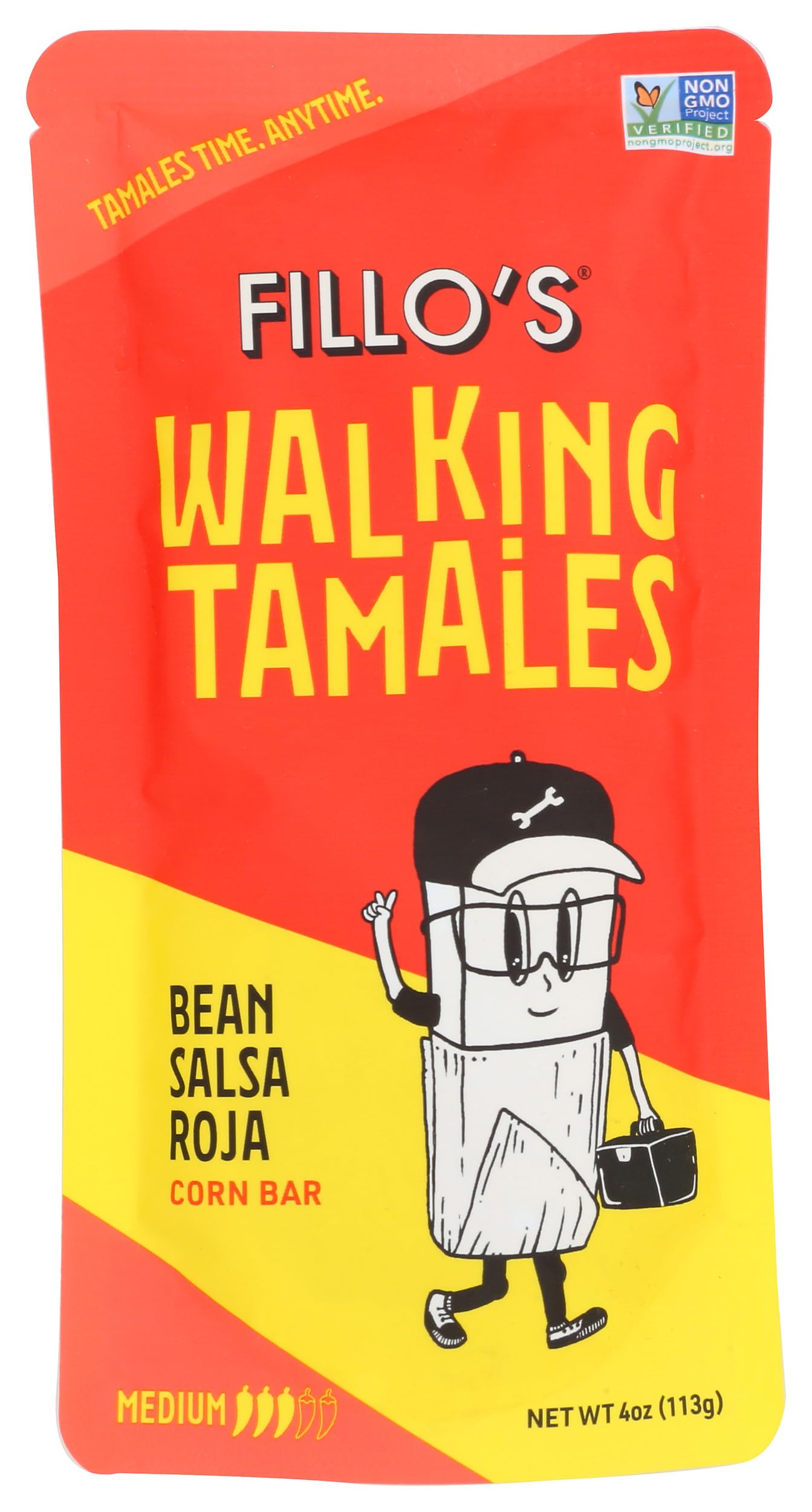 Fillos Tamale Wlk Bean Salsa Roja 4 OZ