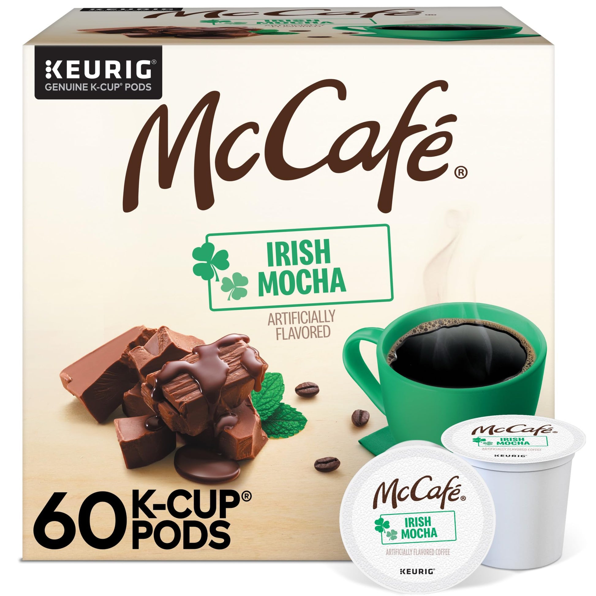 McCafe Irish Mocha Coffee K-Cup Pods, 60 Count, Single-Serve Coffee Pods