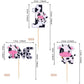 Rssta i Cupcake Toppers - 36 Pack Cow Farm Animals for 1st Birthday Baby Shower, Paper, Design 2, Model XM250-one
