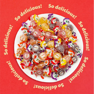 Fida Bonelle Italian Assorted Fruit Jelly Candy, Vegan, Gluten-Free, 1.5 Pound Bag