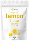 Organic Lemon Juice powder, 10 Ounce | 100% Natural Fruit Powder | Cold Pressed Lemons Source | No Sugar & Additives | Great Fla