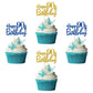 Roadsea Happy 90Th Birthday Cupcake Toppers - Women Men 90 Years Old Birthday Cupcake Supplies - 90Th Birthday Party Decorations