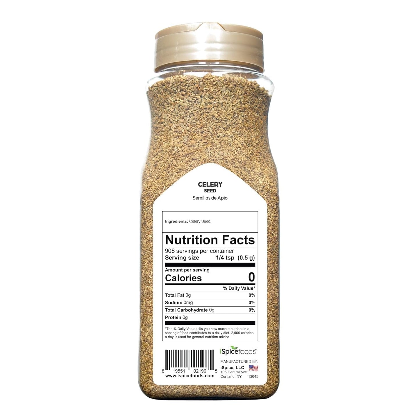 Ispice | Celery Seed Whole | Bulk Size | Gourmet Spice | Kosher (16 Ounce)