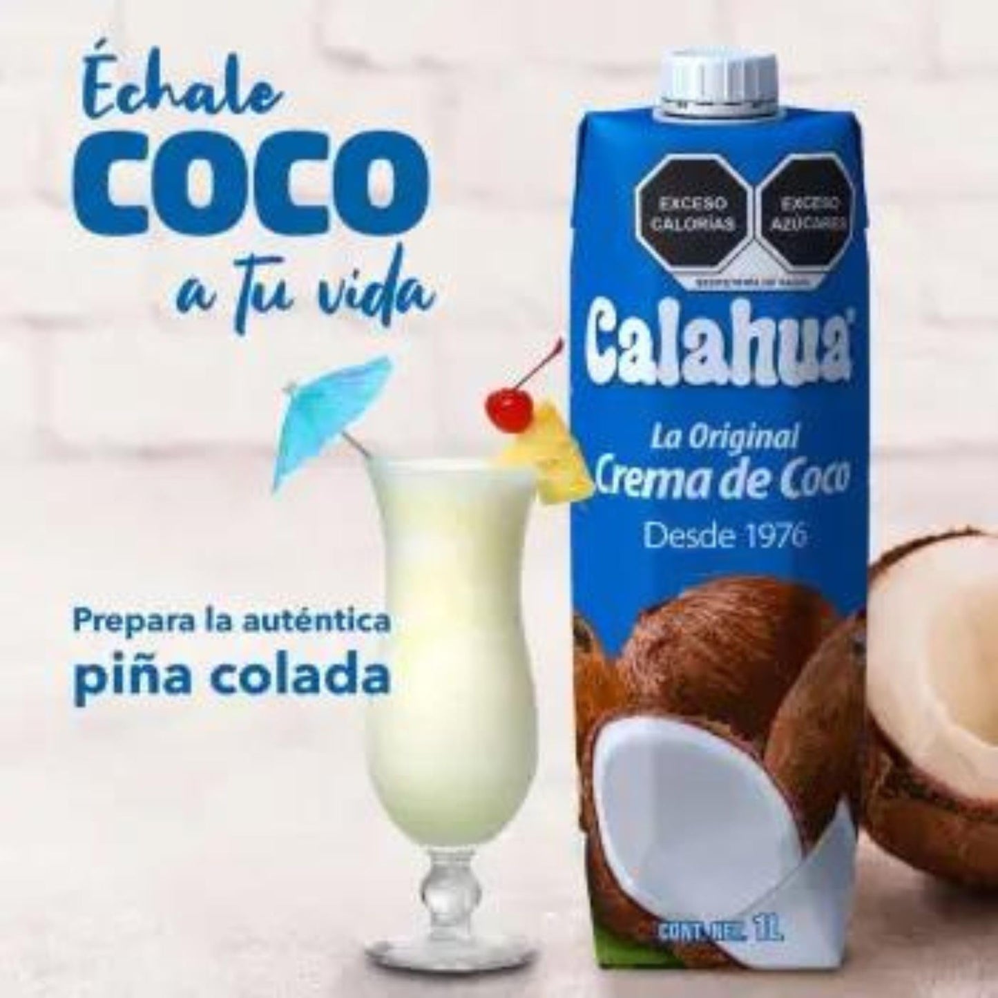 Amma Tiendita De Org  Nicos Y Naturales Calahua Coconut Cream 6 Pack Of 1 Lt