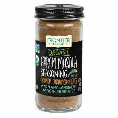 Frontier Co-Op Organic Garam Masala, 2 Ounce Bottle, Northern Indian Spice Blend, Richly Spicy But Not Hot, Kosher, Non Eto