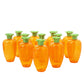 The Dreidel Company Fillable Easter Carrots Containers, Bright Orange Plastic Carrot, Perfect For Easter Hunt, Surprise 5.5'' In