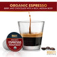 Roastt Coffee Organic Espresso Pods for Keurig, Medium Dark Roast, 36 Count
