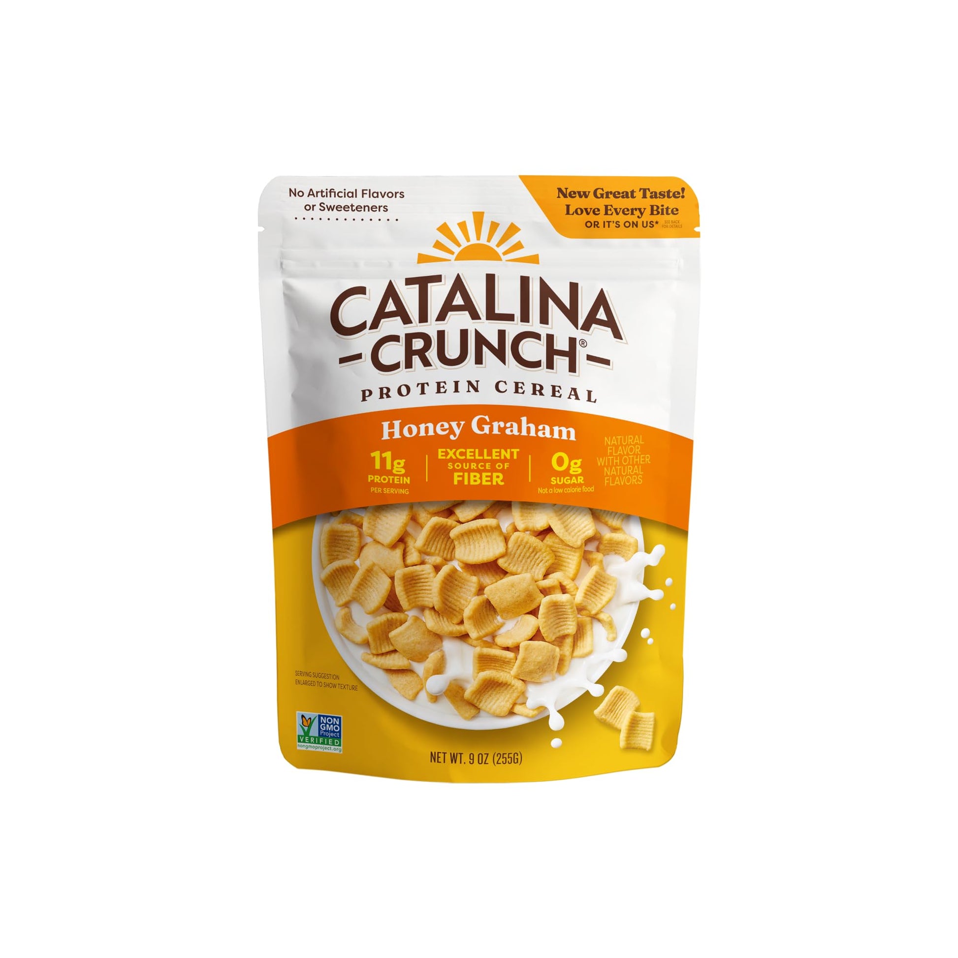 Catalina Crunch Protein Cereal - Sugar Free Breakfast Cereal with 11g of Protein - Gluten Free, Keto Friendly - Honey Graham - 9