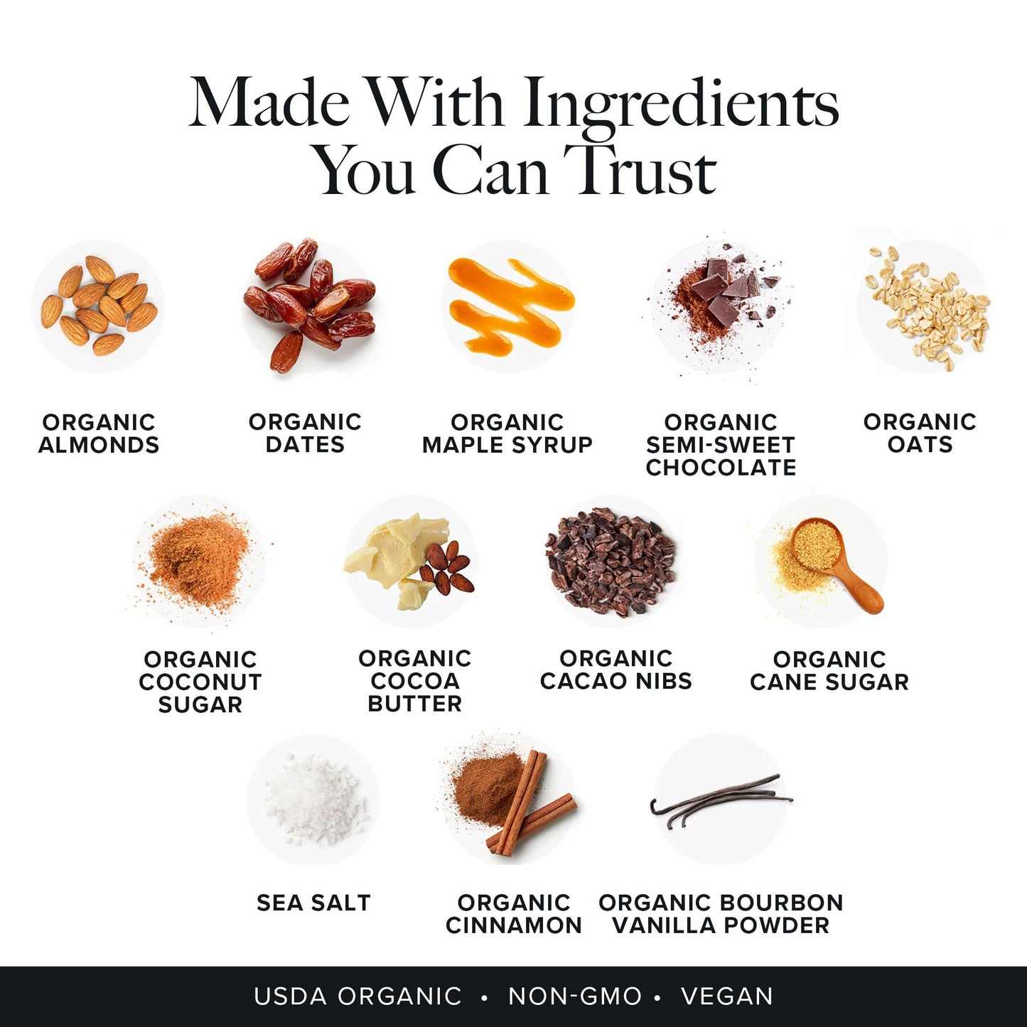 Truvani Plant Based Snack Bar | Oatmeal Chocolate Chip 12 Pack | 6g Protein | USDA Organic and Vegan | The Only Bar | Dairy, Soy