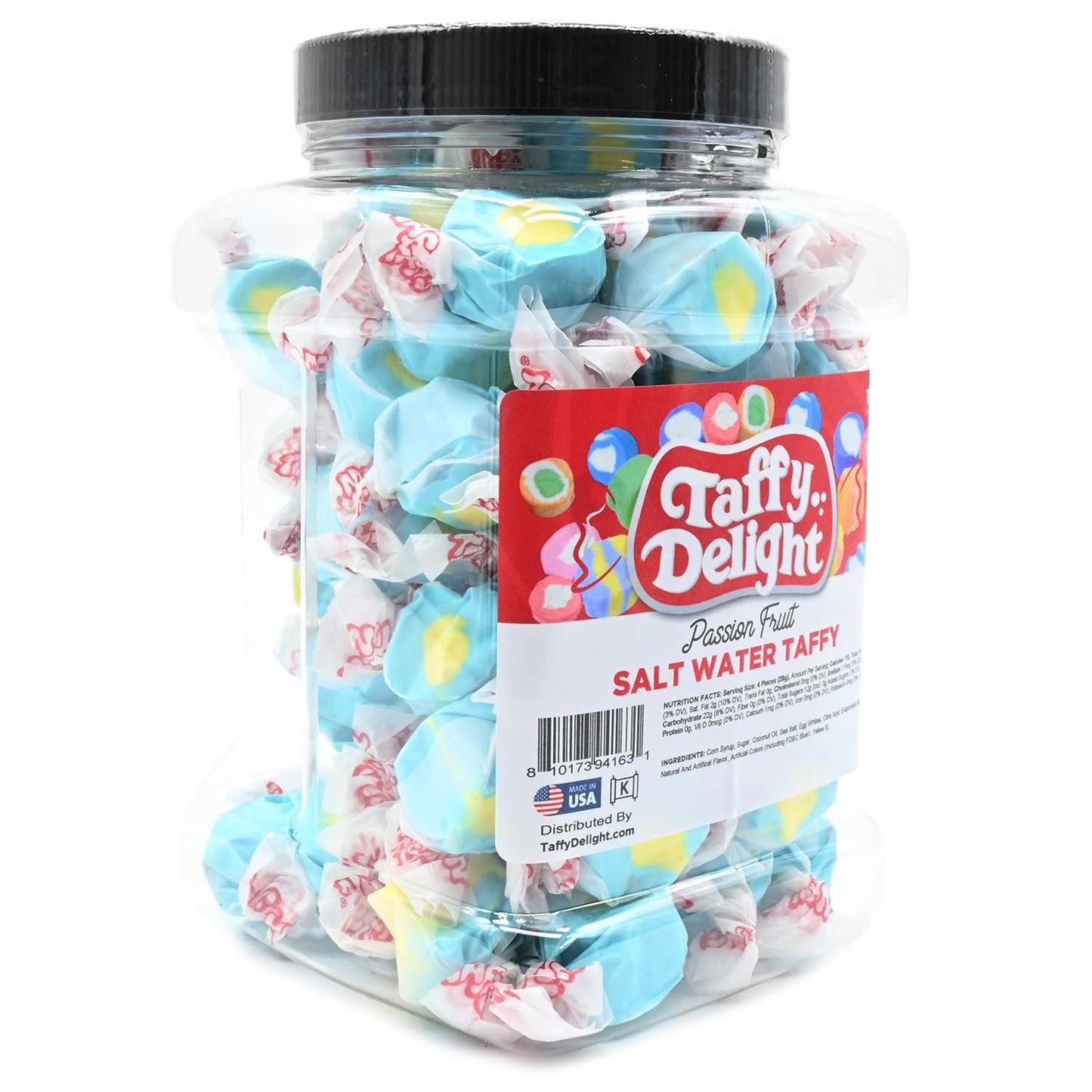 Taffy Delight Salt Water Taffy (16Oz, Passion Fruit)