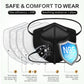N95 Mask Niosh Approved 60-Pack, Particulate Respirator N95 Face Masks Universal Fit - Individually Wrapped, Black