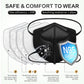 N95 Mask Niosh Approved 50-Pack, Particulate Respirator N95 Face Masks Universal Fit - Individually Wrapped, Black