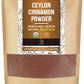 Soeos Organic Ceylon Cinnamon Powder  16oz (454g)  enhanced Ground Cinnamon  Non-GMO  Gluten-Free  Freshly Packed