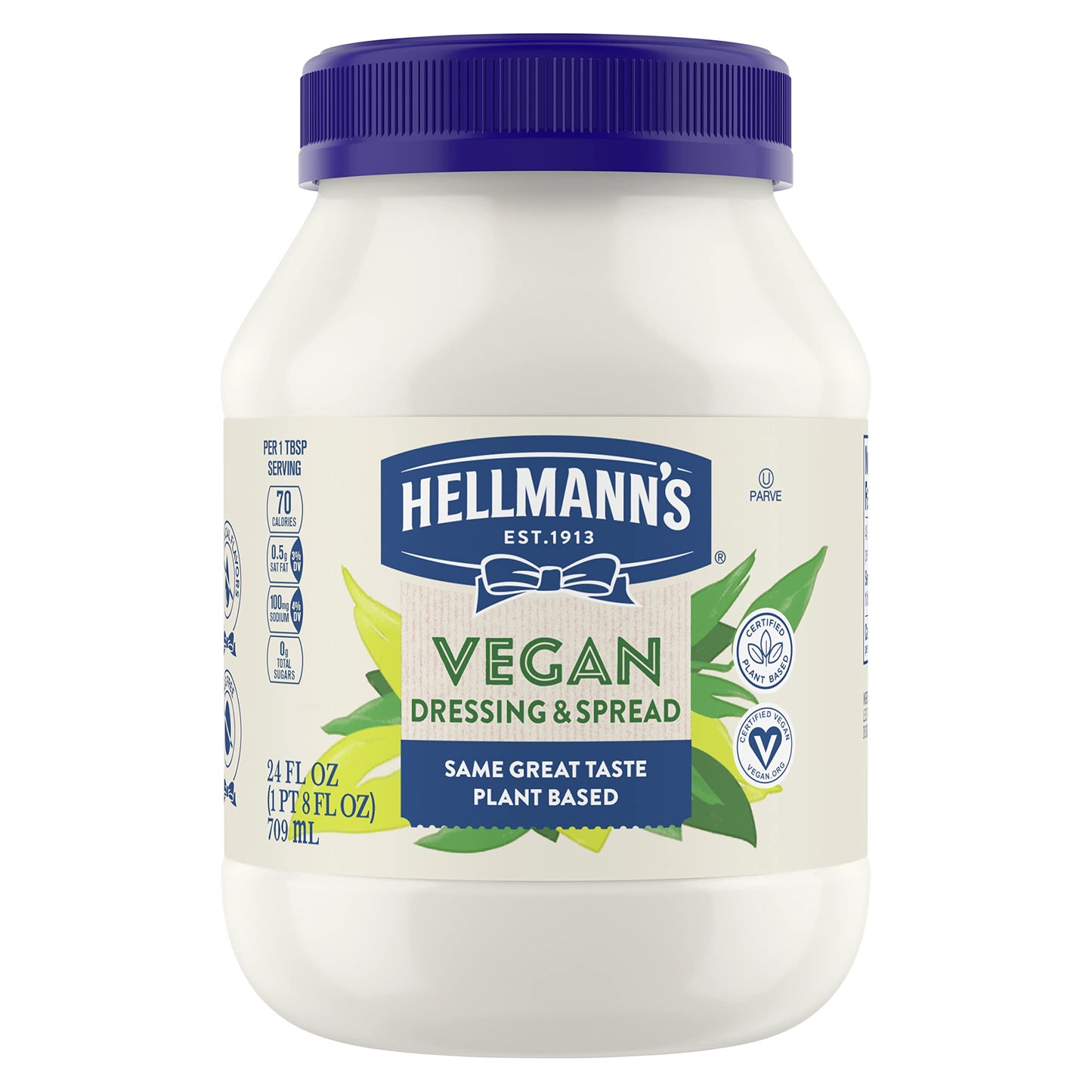 Hellmanns Vegan Dressing and Spread Vegan 1 ct For a Creamy Sandwich Spread or Condiment Same Great Taste, Plant Based, Free Fr