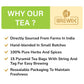 BREWIX Holy Basil Tea Bags, Caffeine Free Herbal Tea with Tulsi and Chamomile, 15 Pyramid Tea Bags, 1 Count