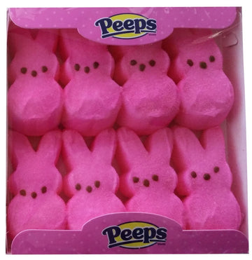 Marshmallow Peeps Pink And Yellow Easter Bunnies 8 Ct (Pack Of 2)