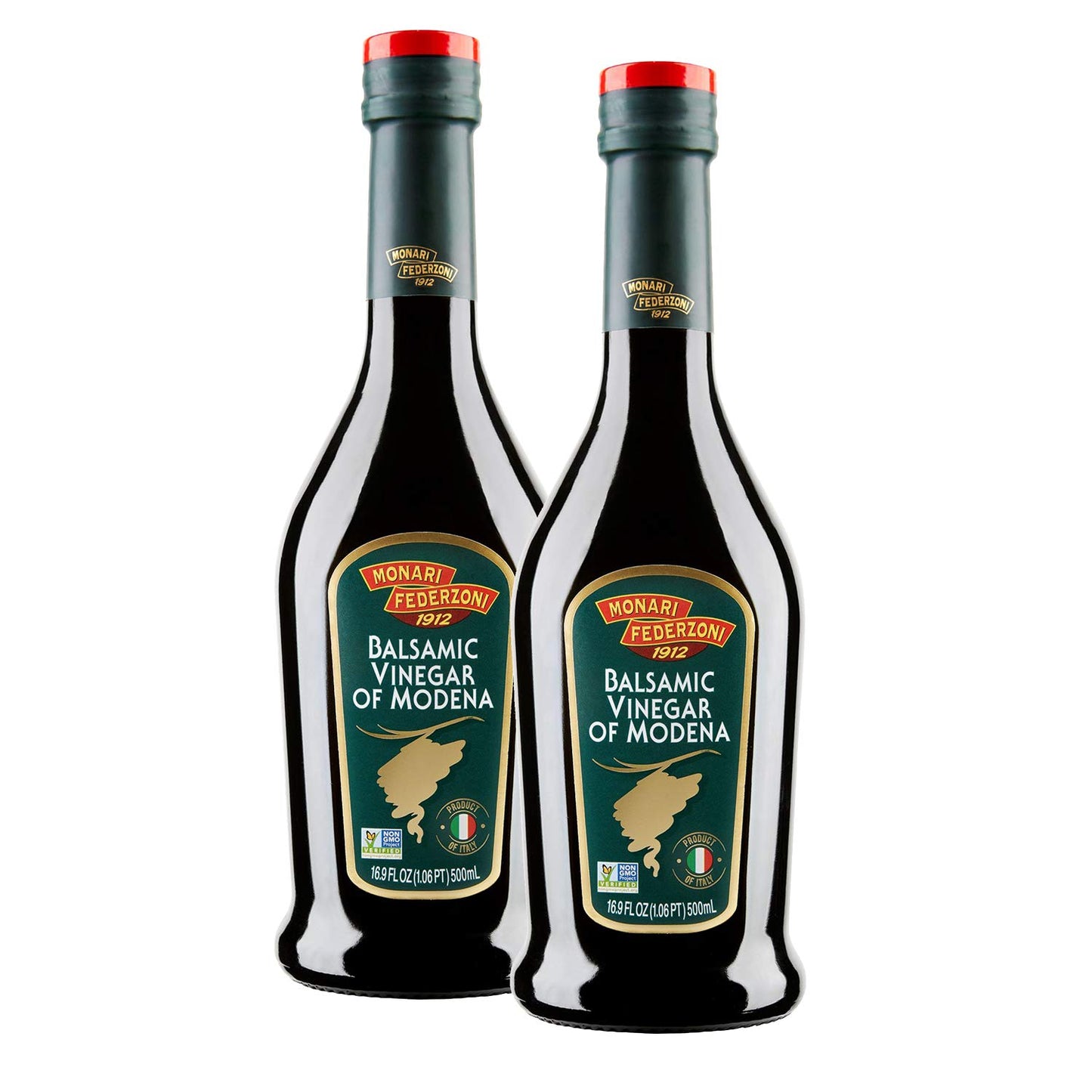Monari Federzoni Balsamic Vinegar of Modena, 16.9 Fl Oz (Pack of 2), Product of Italy