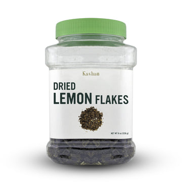 Kashan Dried Lemon Flakes, Lime, Limoo Omani, Great For Cooking And Food & Tea Flavoring. Aromatic Seasoning 8Oz (226G)