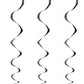 Unique Jack-O-Lantern Hanging Swirl Decorations-26 | Black & Orange | 3 Pcs, 26'', Multi