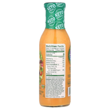 Walden Farms French Dressing - Calorie-Free, Gluten-Free, Low Carb, Keto-Friendly, Sugar-Free, Sweet & Tangy French Flavor, (12