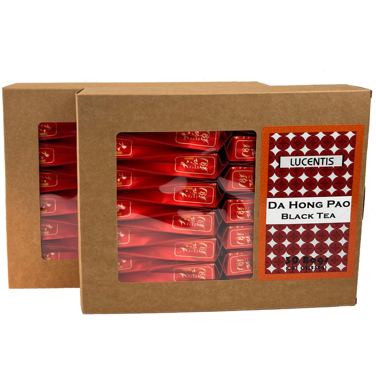 30 Teabags (Da Hong Pao) Dahongpao Oolong Tea China Wuyi Mountain Big Red Robe Oolong Tea Natural Loose Leaf Tea Strong fragranc