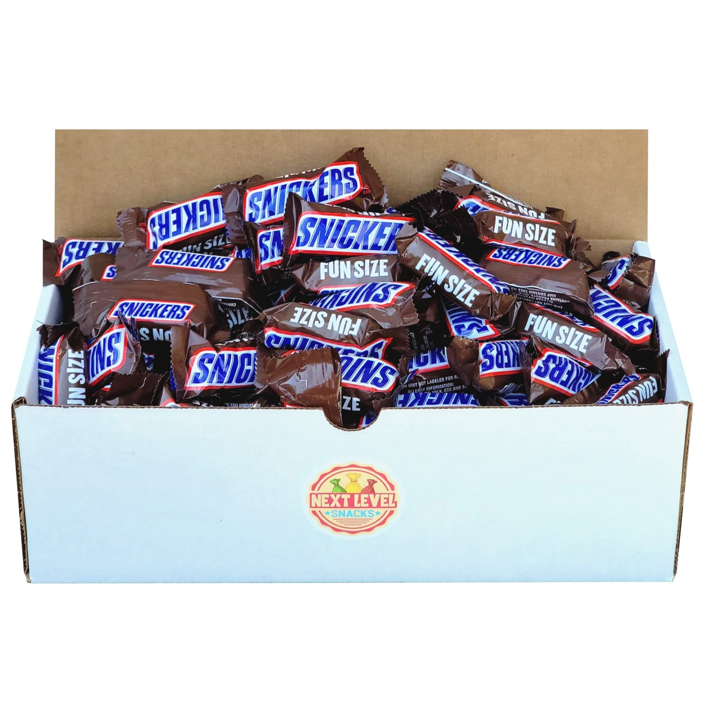 Snickers Fun Size Chocolate Caramel Candy Bars Bulk Box (Pack Of 120) Aprox. 4.8Lb