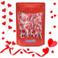 Fruidles Valentines Day Lollipops Mini Red Heart Shaped Strawberry Flavored Lollipop, Individually Wrapped, 5g Lollipops (1600 L