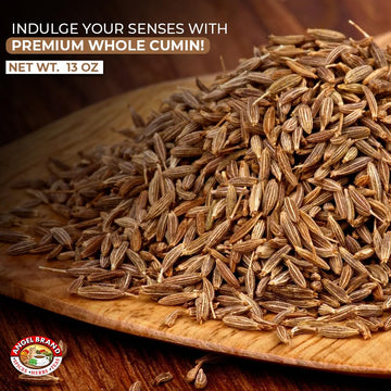 Angel Brand Cumin Seeds Whole 13Oz Bottle - Premium Whole Cumin Seeds For Cooking, Spices, And Seasoning - Ideal For Indian, Mid