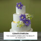 Global Sugar Art Clematis Sugar Cake Flowers, Light Purple, 3 Count by Chef Alan Tetreault
