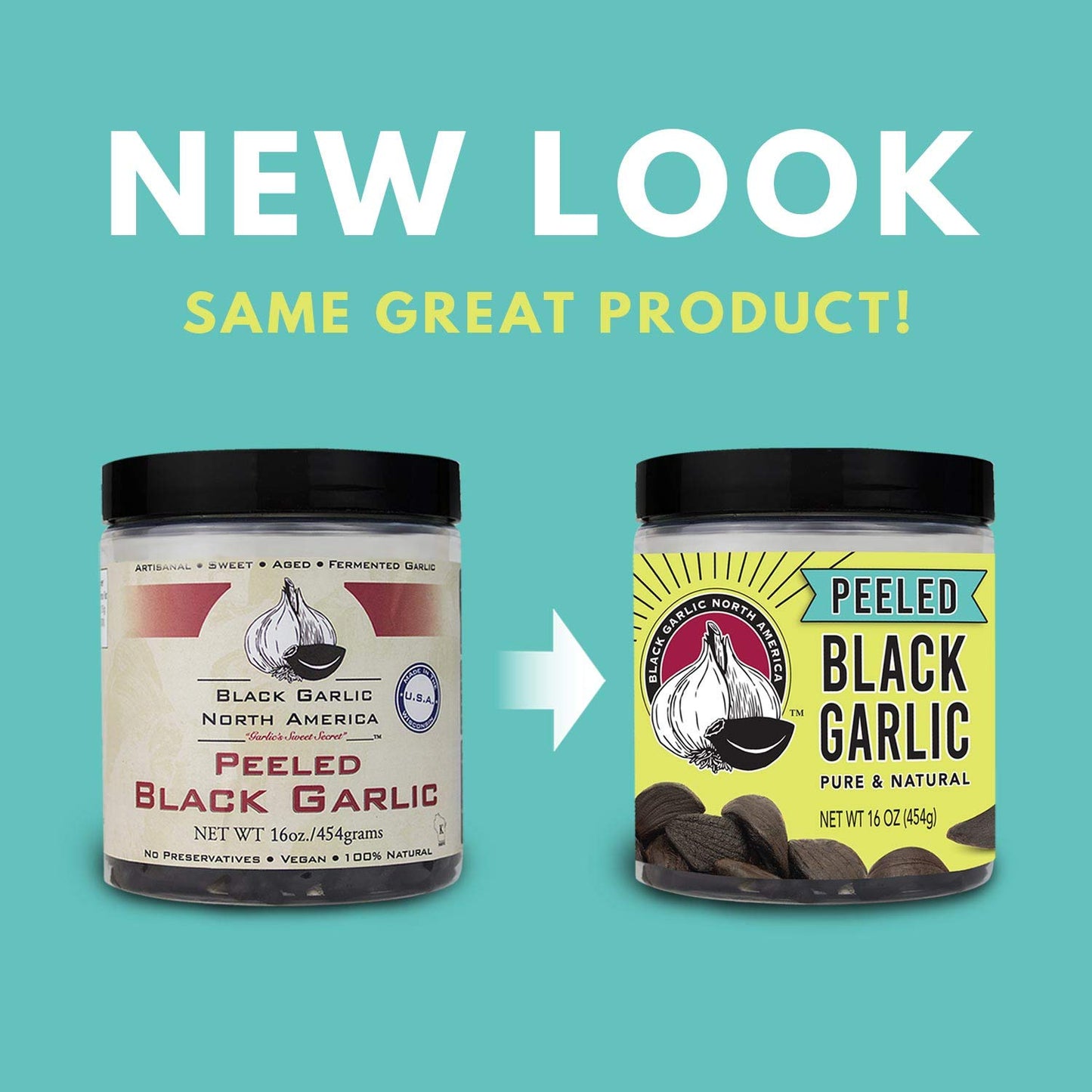 Peeled Black Garlic (1 Lbs) Kosher Certified
