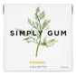 Simply Gum | Fennel | Pack Of Twelve (180 Pieces Total) | Synthetic Free + Aspartame Free + Non Gmo