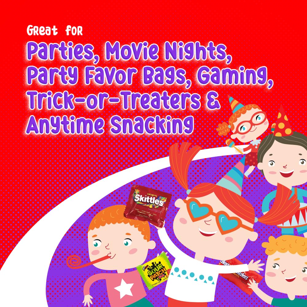 Bulk Assorted Fruit Candy - Starburst, Skittles, Fish, Air Heads, Jolly Rancher, Sour Punch, Gold-Bears Gummi Bears & Twizzlers,