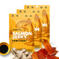 Kaimana Jerky Wild Caught Salmon Teriyaki Jerky - Organic, Gluten-Free, Low-Calorie, 3-Pack (2oz Each)
