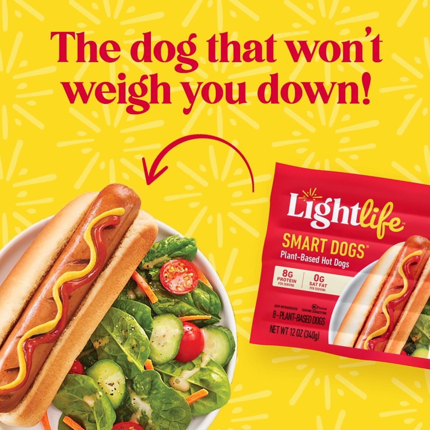 Lightlife Smart Dogs Vegan Hot Dogs 12Oz