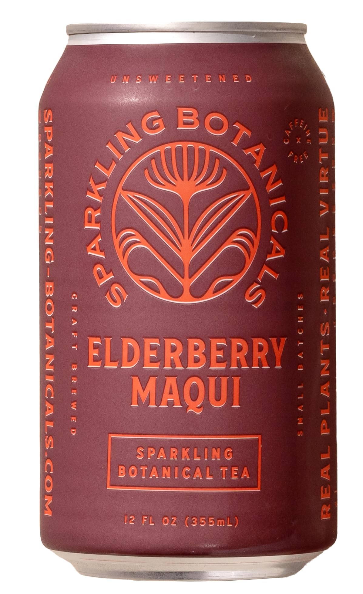 Rishi Tea Elderberry Maqui Sparkling Botanicals Sparkling Water - Organic  Unsweetened  Zero Added Sugar  Energy Blend Free  Craft-Brewed From Real Plants - 12 Oz (Pack Of 12)