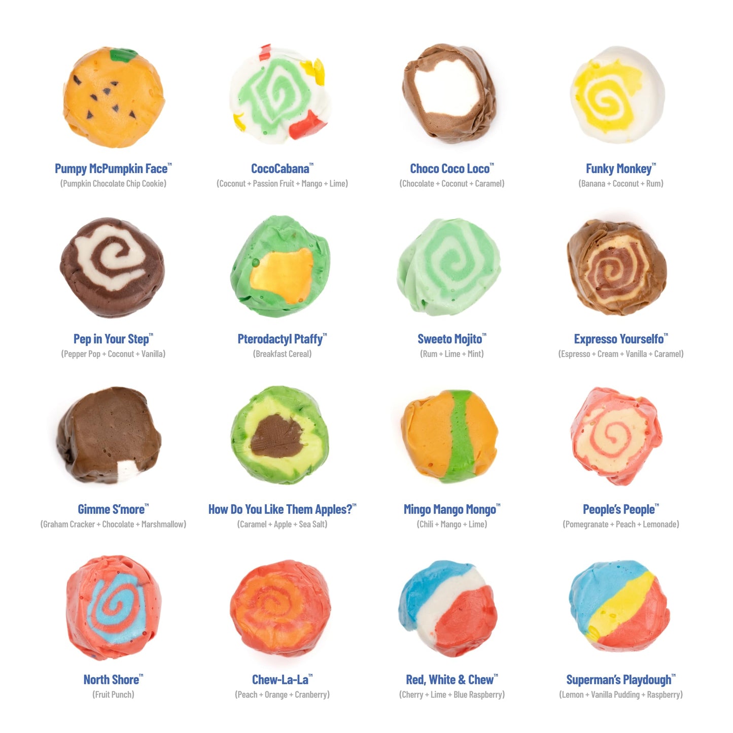 Taffy Shop Fusion Favorites, Salt Water Taffy - Gourmet Soft Chewy Candy, Variety Pack, Bulk Sweet Snack, Fresh Gift & Gluten-Fr