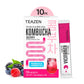 Teazen Berry Kombucha Tea, Hydration Drink Mix, Sugar Free, Live Probiotics & Prebiotics, 10 Sticks, 1.76Oz