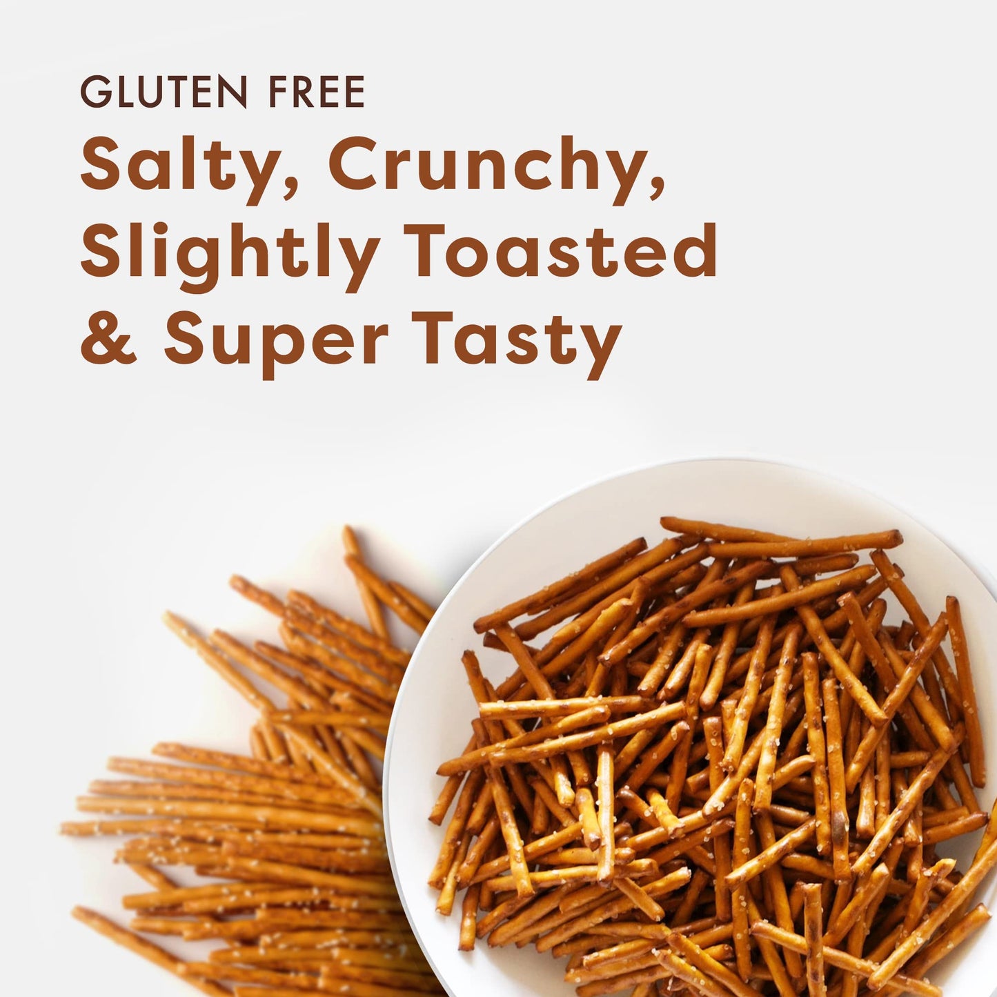 Gluten Free By Glutino Pretzel Sticks, Delicious Everyday Snack, Lightly Salted, 8 Ounce