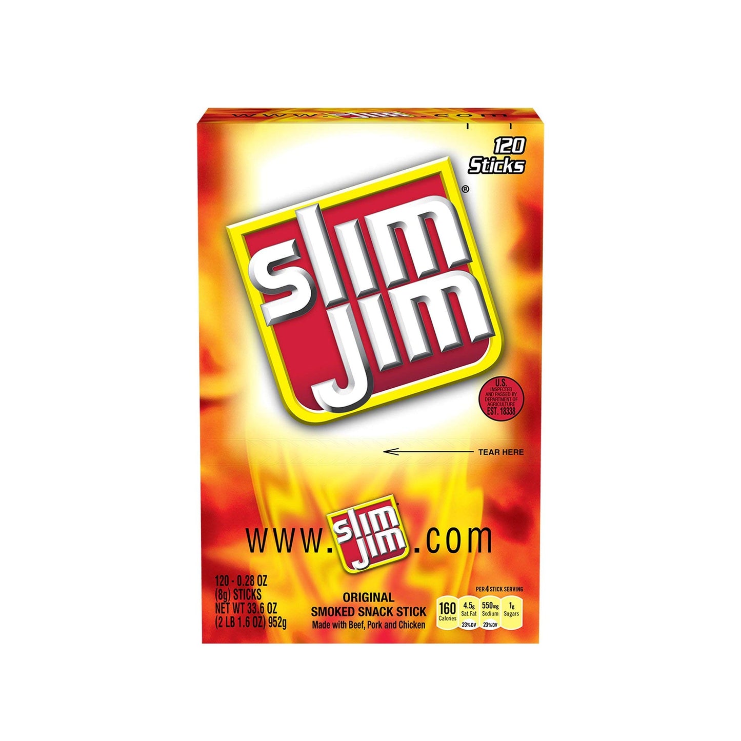 An Item Of Slim Jim Original (120 Ct.) - Pack Of 1 - Bulk Disc