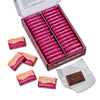 Raaka Pink Sea Salt Chocolate Gift Box | 71% Cacao Dark Chocolate | Organic, Vegan, Gluten Free | Box of 30 Individually Wrapped