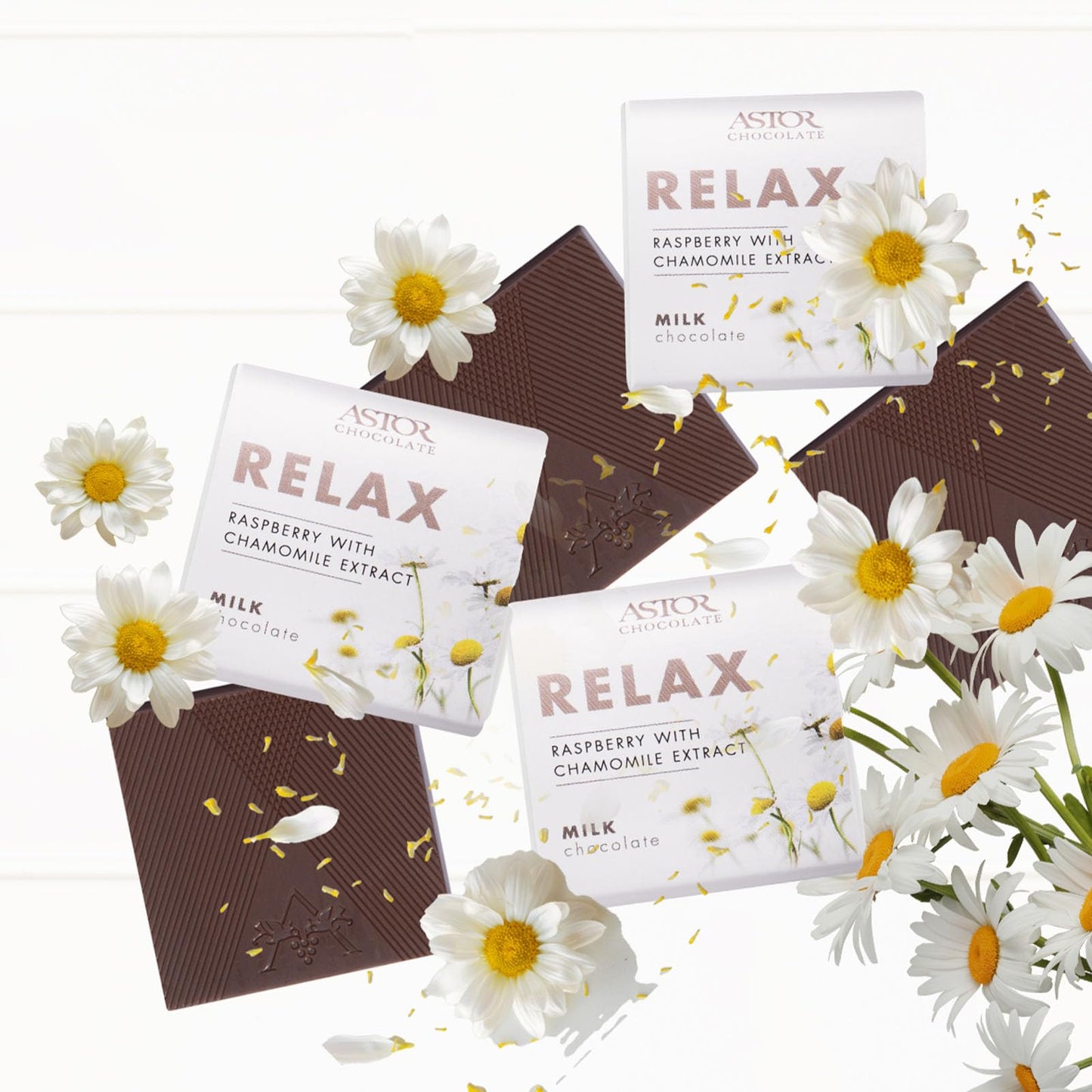 ASTOR Chocolate Relax Gift Set | 18pc Belgian Chocolate Squares | 0.33oz Each | Kosher Snack