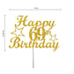 69 Birthday Cake Topper Gold Glitter, Party Decoration Ideas, Premium Quality, Sturdy Doubled Sided Glitter, Acrylic Stick. Made